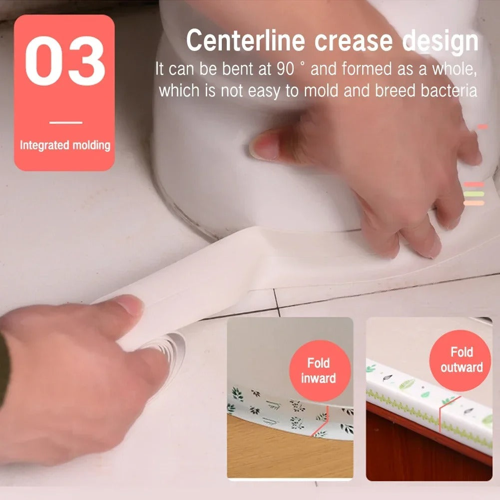 Bande D' Étanchéité Autocollante - Protection et Propreté pour la Cuisine et la Salle de Bain