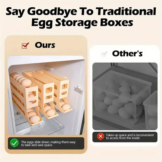 Etagère D' Organisation pour les Œufs à Quatre Niveaux