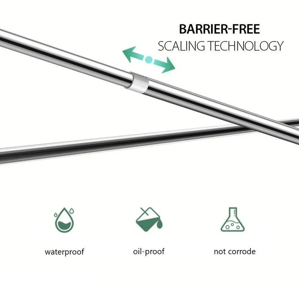 Porte-manteaux Télescopique en Acier Inoxydable - Rangement Flexible pour Ta Maison!