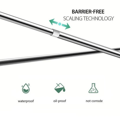 Porte-manteaux Télescopique en Acier Inoxydable - Rangement Flexible pour Ta Maison!