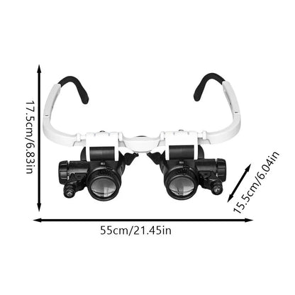 Les Lunettes - Loupe Led avec Grossissement