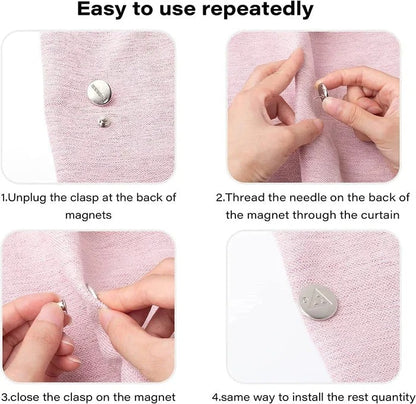 Magnetoclip - des Attaches de Rideaux Magnétiques pour une Décoration de Fenêtre Élégante