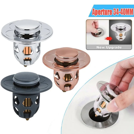 Bouchon de Vidange Universel pour Lavabo - Adaptation Parfaite à Tous les Lavabos