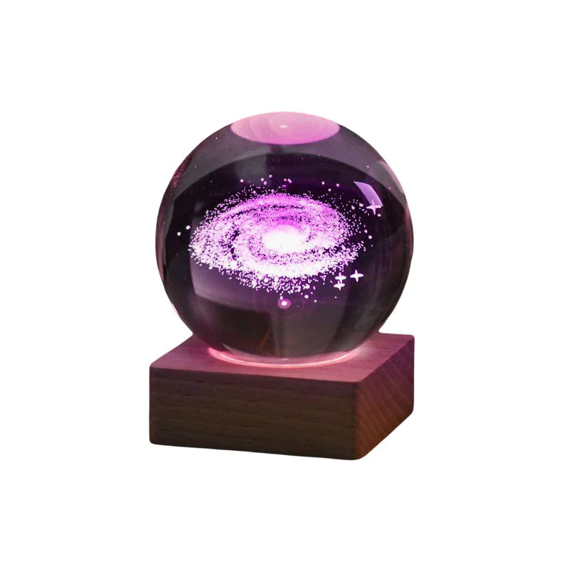 Etoileseclat - Boule de Cristal 3d avec Lumière Led