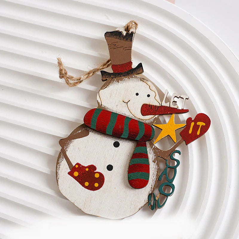 Des Pendentifs en Bois pour une Décoration de Noël Festive