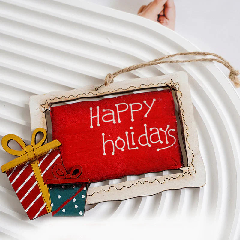 Des Pendentifs en Bois pour une Décoration de Noël Festive