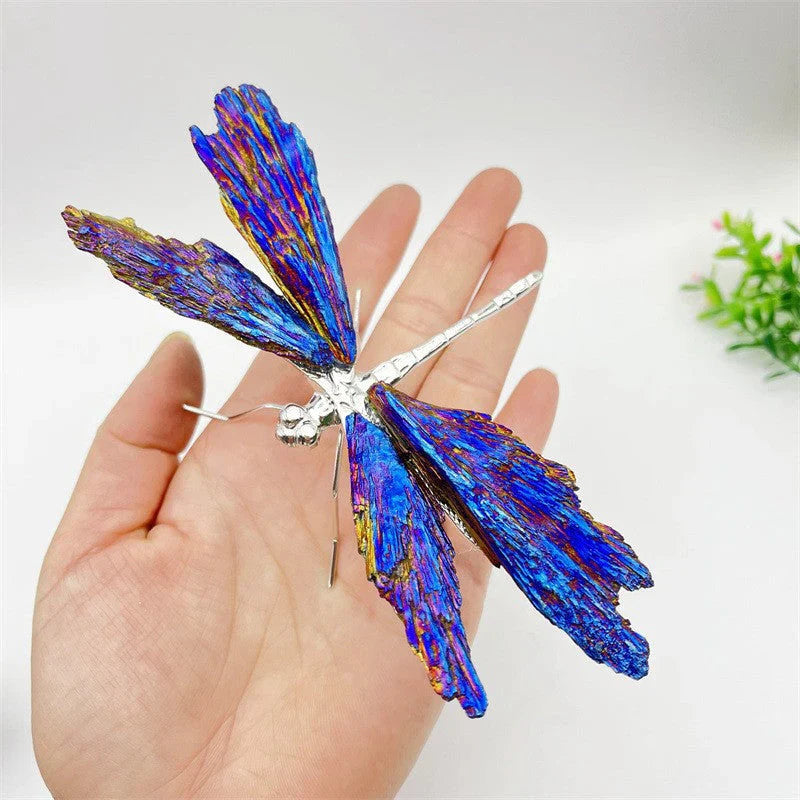 Décoration de Libellules en Cristal Colorée