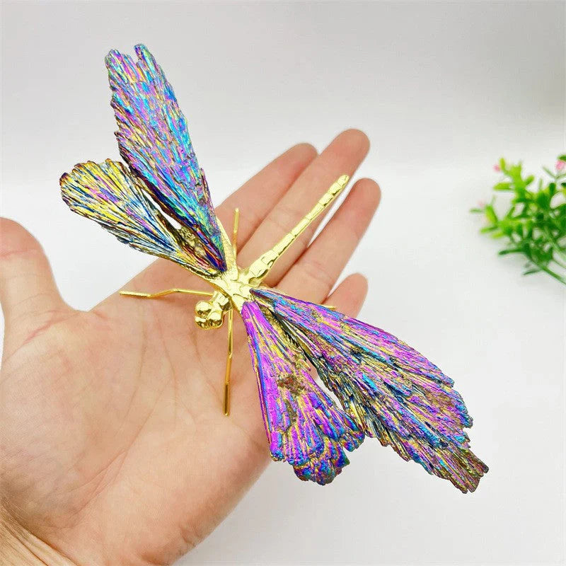Décoration de Libellules en Cristal Colorée